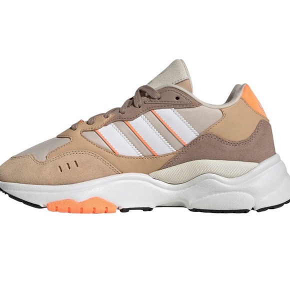 Adidas Retropy F90 Women's Sneakers in Tan and Orange Size 8 - Picture 2 of 7